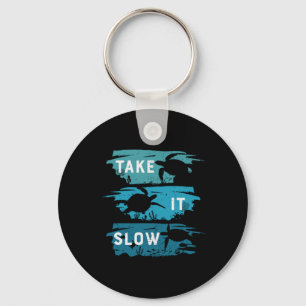 Turtle Lover Take It Slow Keychain