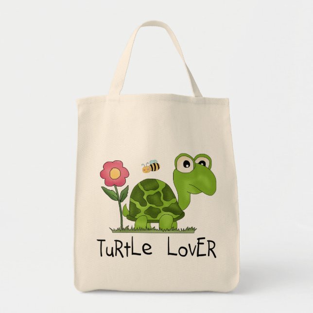 Turtle Lover Tshirts and Gifts Tote Bag (Front)