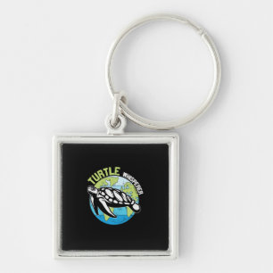 Turtle Lover Turtle Whisperer Keychain