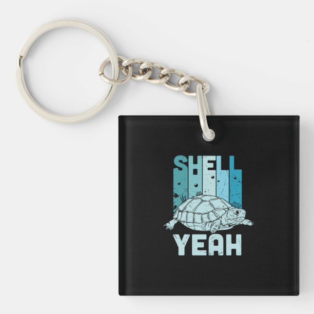 Turtle Lover | Turtle Yeah Keychain (Front)