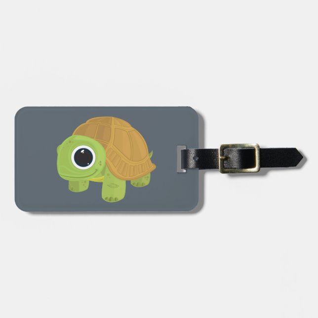 Turtle Luggage Tag (Front Horizontal)
