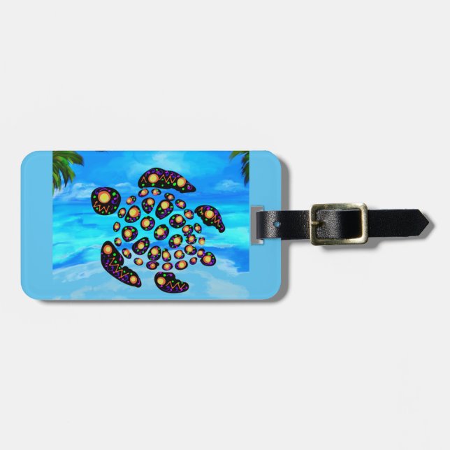 Turtle Luggage Tag (Front Horizontal)