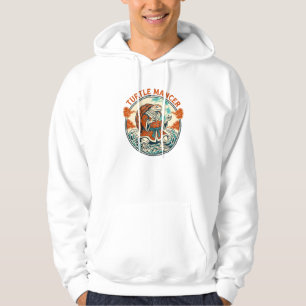Turtle Mancer Mystic Ocean Waves Japanese Art Hoodie