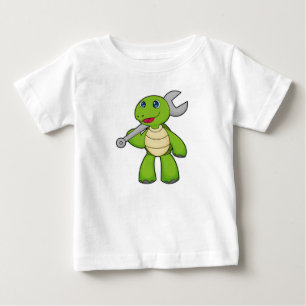 Turtle Mechanic Wrench Baby T-Shirt
