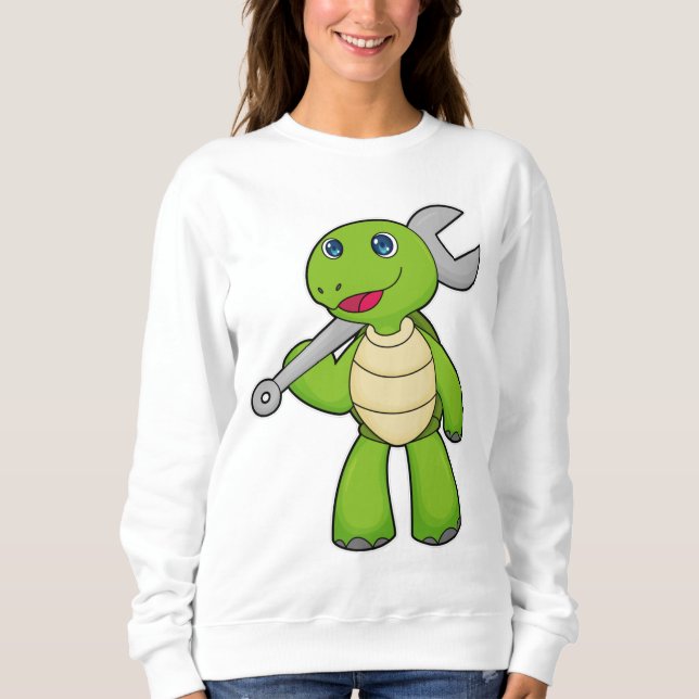 Turtle Mechanic Wrench Sweatshirt (Front)