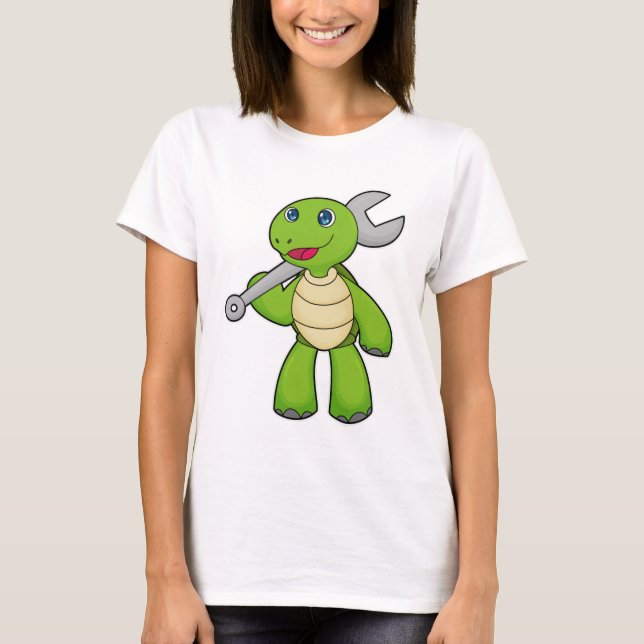Turtle Mechanic Wrench T-Shirt (Front)