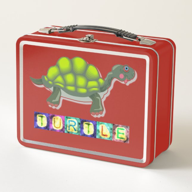 Turtle Metal Lunch Box (Front)