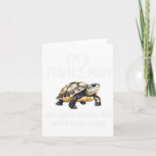 Turtle Mom Definition Funny Turtle Animals Lover M Card