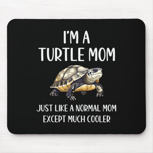 Turtle Mom Definition Funny Turtle Animals Lover M Mouse Pad (Front)