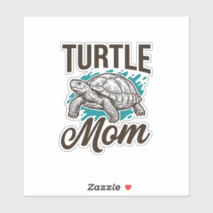 Turtle Mom Vintage Engraving Vector Design_1