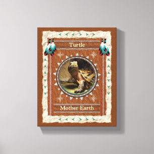 Turtle Mother Earth Energy Canvas Print