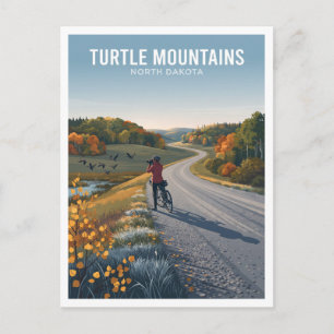 Turtle Mountains, North Dakota Bottineau Keepsake Postcard