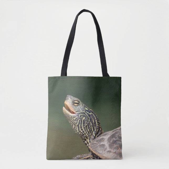 Turtle on LaChute River Tote Bag (Front)