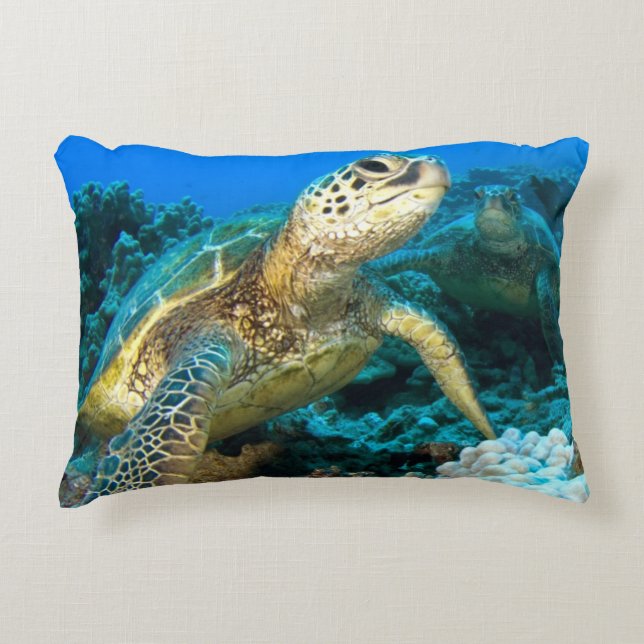 Turtle Pair Decorative Pillow (Front)