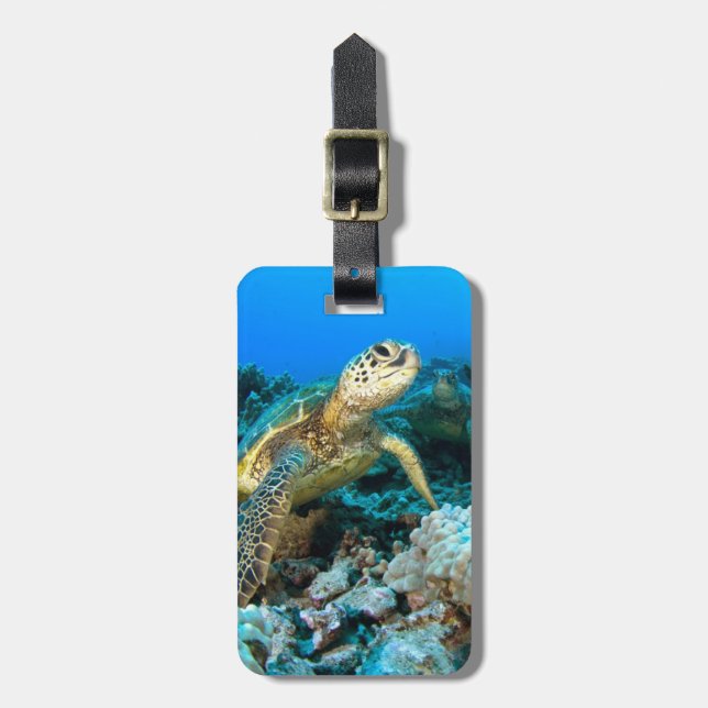 Turtle Pair Luggage Tag (Front Vertical)