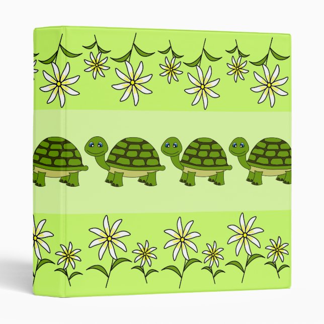 Turtle Parade School Binder (Front/Spine)