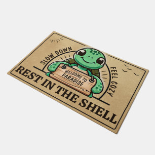 Turtle paradise - Funny doormat for a cozy home