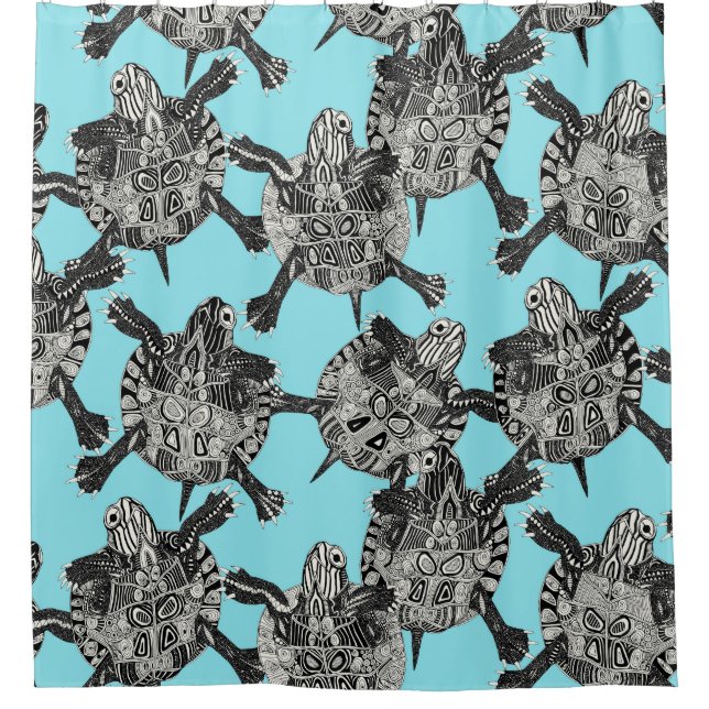 turtle party aqua blue (Front)