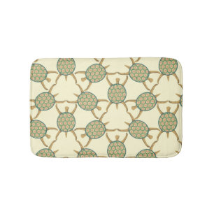 Turtle pattern bath mat