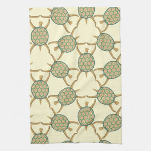 Turtle pattern kitchen towel