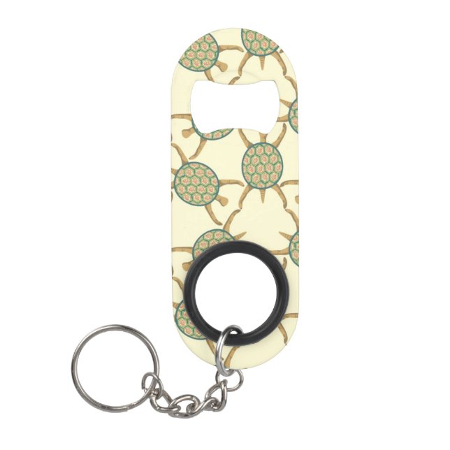 Turtle pattern mini bottle opener (Front)