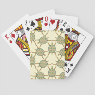 Turtle pattern playing cards