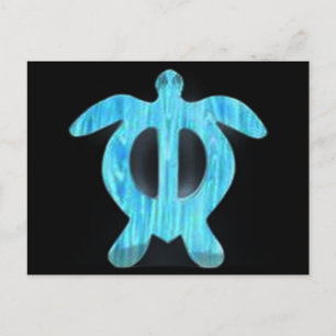 Turtle petroglyph postcard