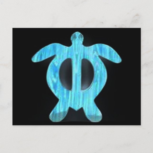 Turtle petroglyph postcard (Front)