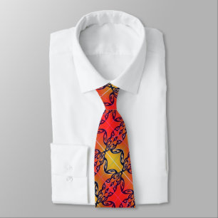 Turtle petroglyph tie