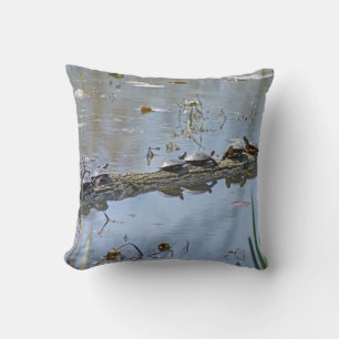 Turtle Pile Up Throw Pillow