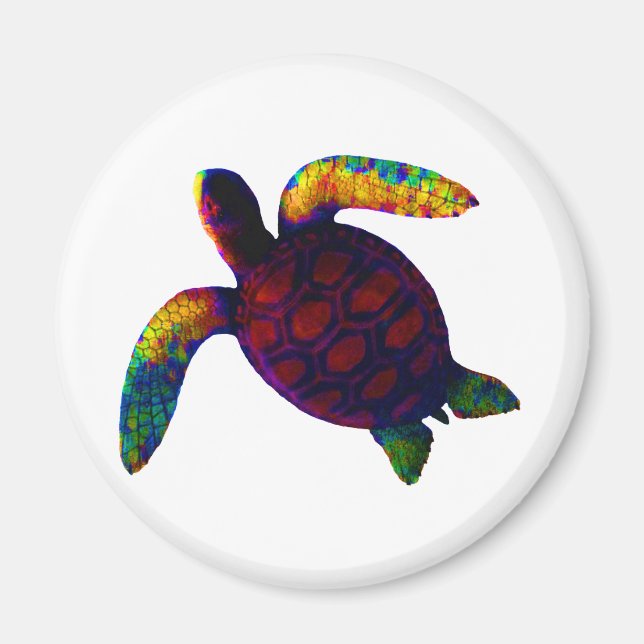 Turtle Red The MUSEUM Zazzle Gifts Magnet (Front)