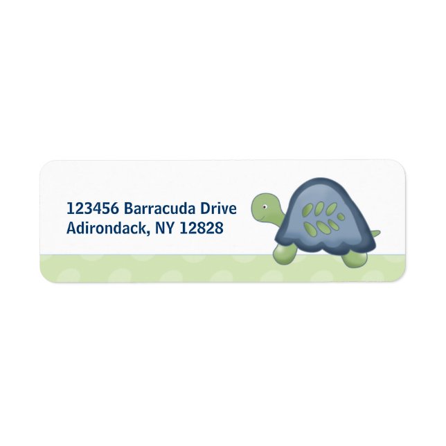 Turtle Reef Custom Address Labels (Front)