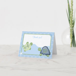 Turtle Reef (Light Blue) Folded Thank you Card