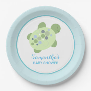 Turtle Reef Sea Turtle Custom Paper Plate