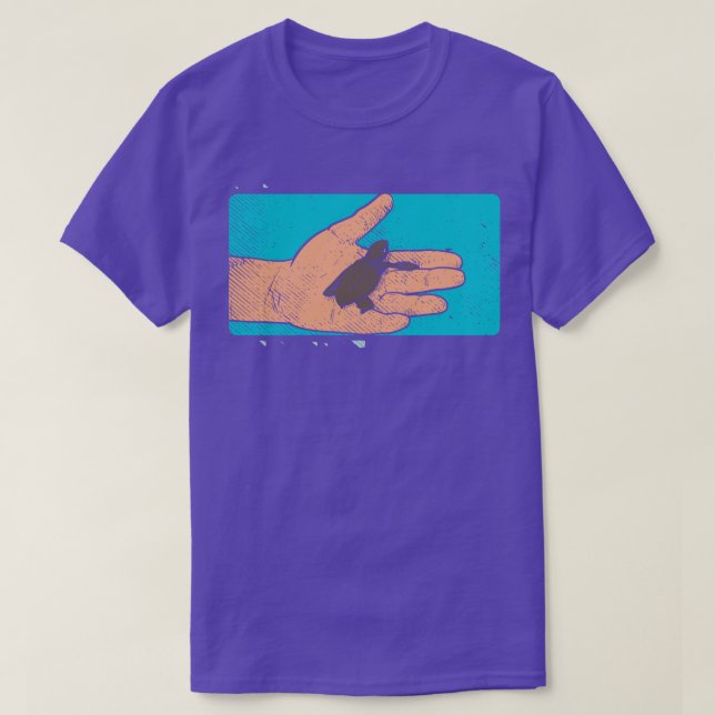 Turtle Retro T-Shirt (Design Front)