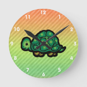 Turtle Round Clock