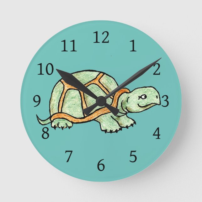 Turtle Round Clock (Front)