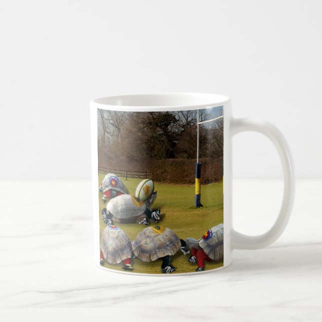 Turtle Rugby Coffee Mug (Right)