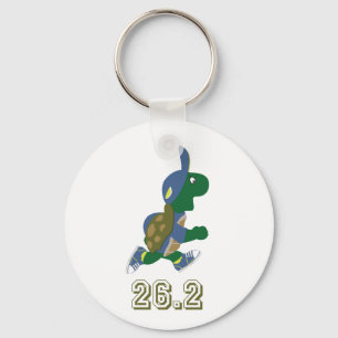 Turtle Runner 26.2 Keychain