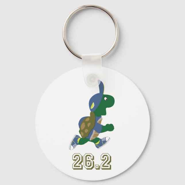 Turtle Runner 26.2 Keychain (Front)