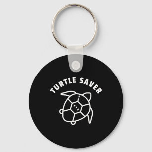 Turtle Saver Quote - Sea Turtle Graphic - Animal R Keychain
