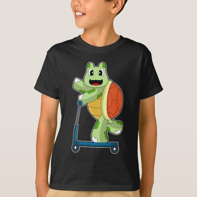 Turtle Scooter T-Shirt (Front)