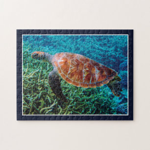 Turtle Sea Creature Ocean Wildlife Jigsaw Puzzle