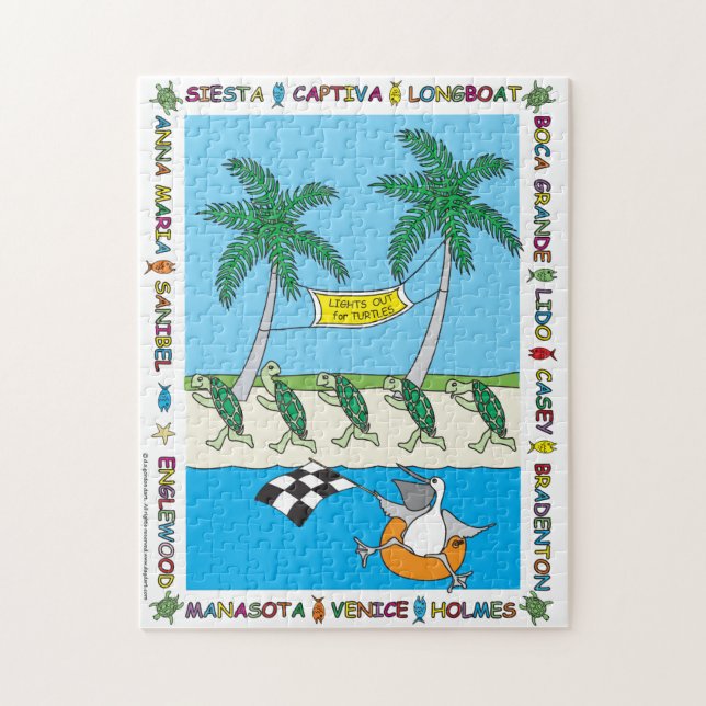 Turtle Season 11X14 Jigsaw Puzzle (Vertical)