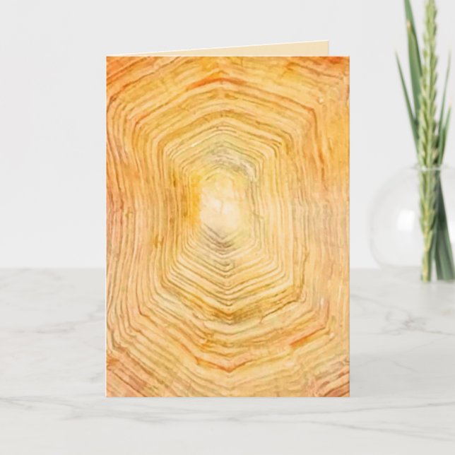 Turtle Shell Pattern Birthday Card (Front)