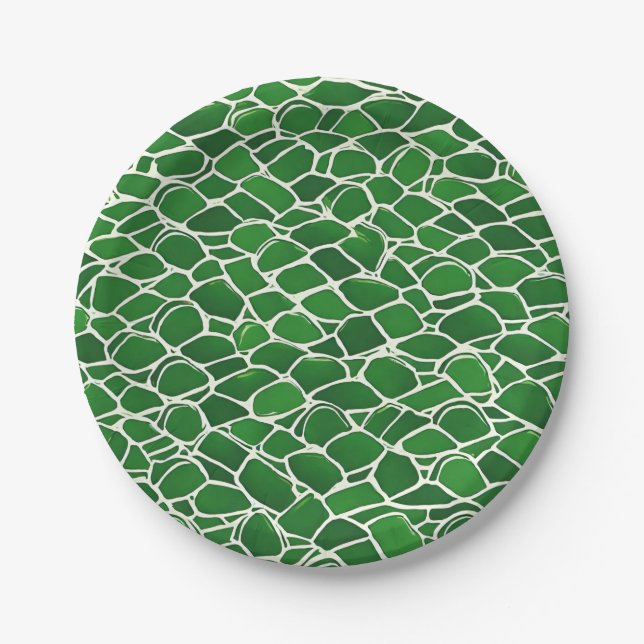 Turtle Shell Pattern Paper Plate (Front)