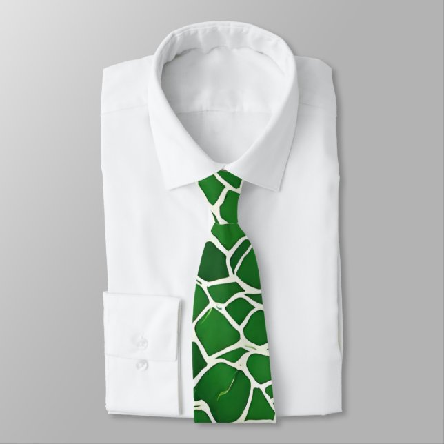 Turtle Shell Pattern Tie (Tied)