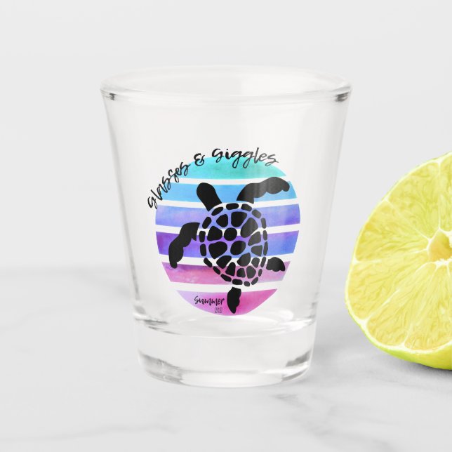 Turtle Shot Glass Alabama Glasses Giggles (Front)