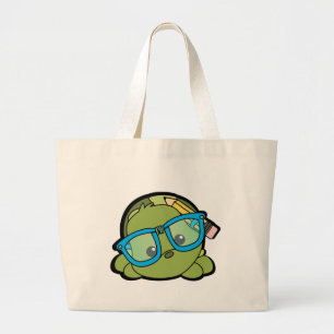 Turtle Smarty Large Tote Bag