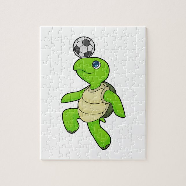 Turtle Soccer player Soccer Jigsaw Puzzle (Vertical)